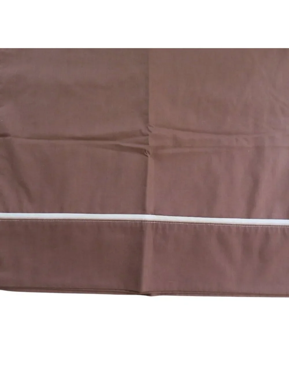 Vintage Sears Roebuck Queen Pillowcases 2 Perma-Prest Percale Brown USA Made